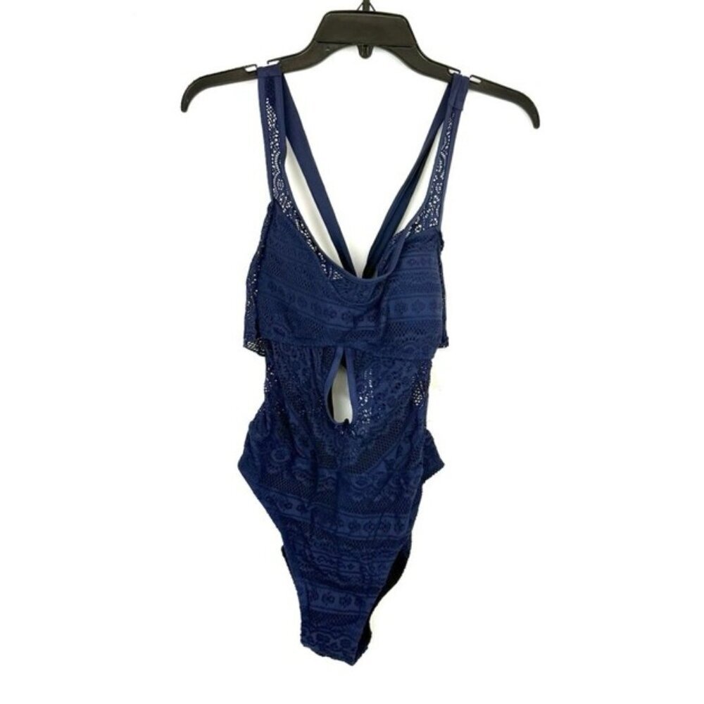 Becca Women’s Navy One Piece Swimsuit Size L